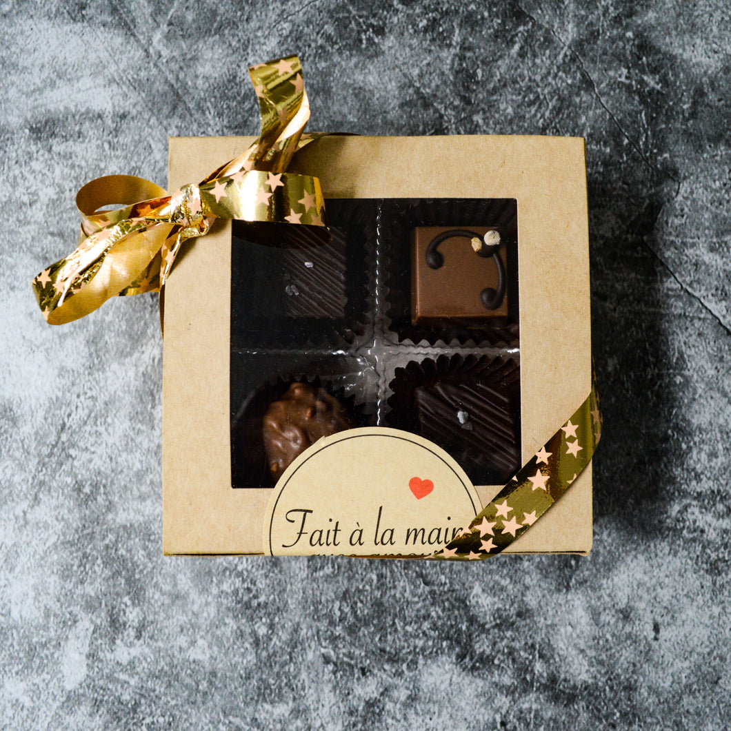 Boîte de bonbons chocolats fins - des Fêtes